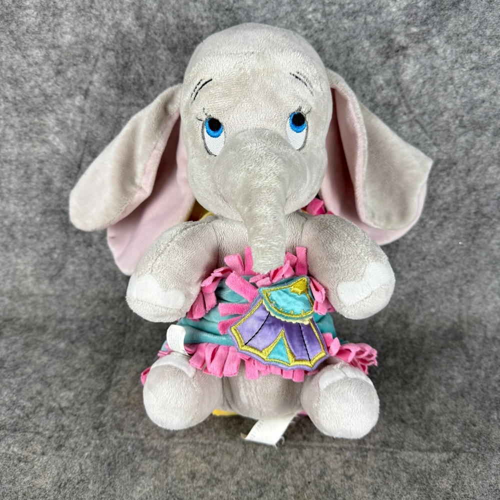 Disney Parks 11" Disney's Babies Big Top Baby Dumbo Stuffed Plush w/ Blanket